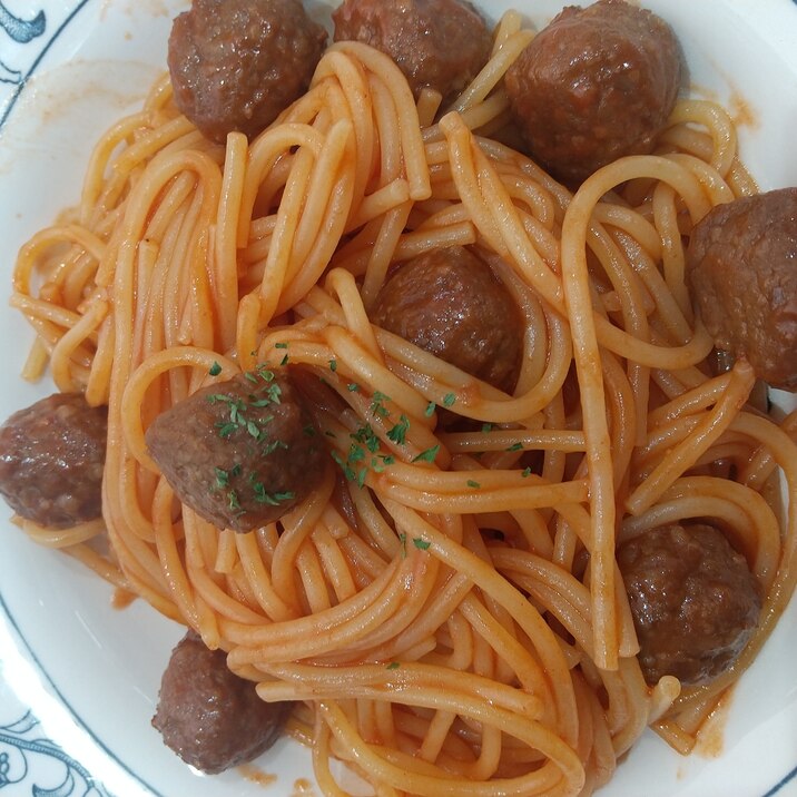 子供が喜ぶ!ミートボールパスタ!